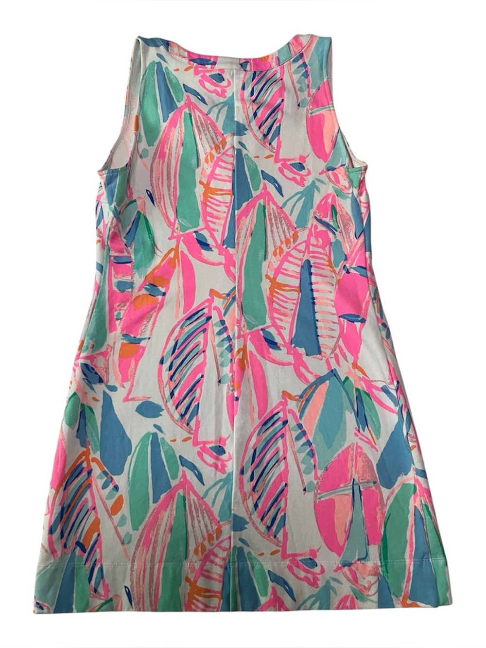 Lilly Pulitzer Small Pink Tropical Print Sleeveless Shift Dress Resort Preppy - Picture 5 of 9